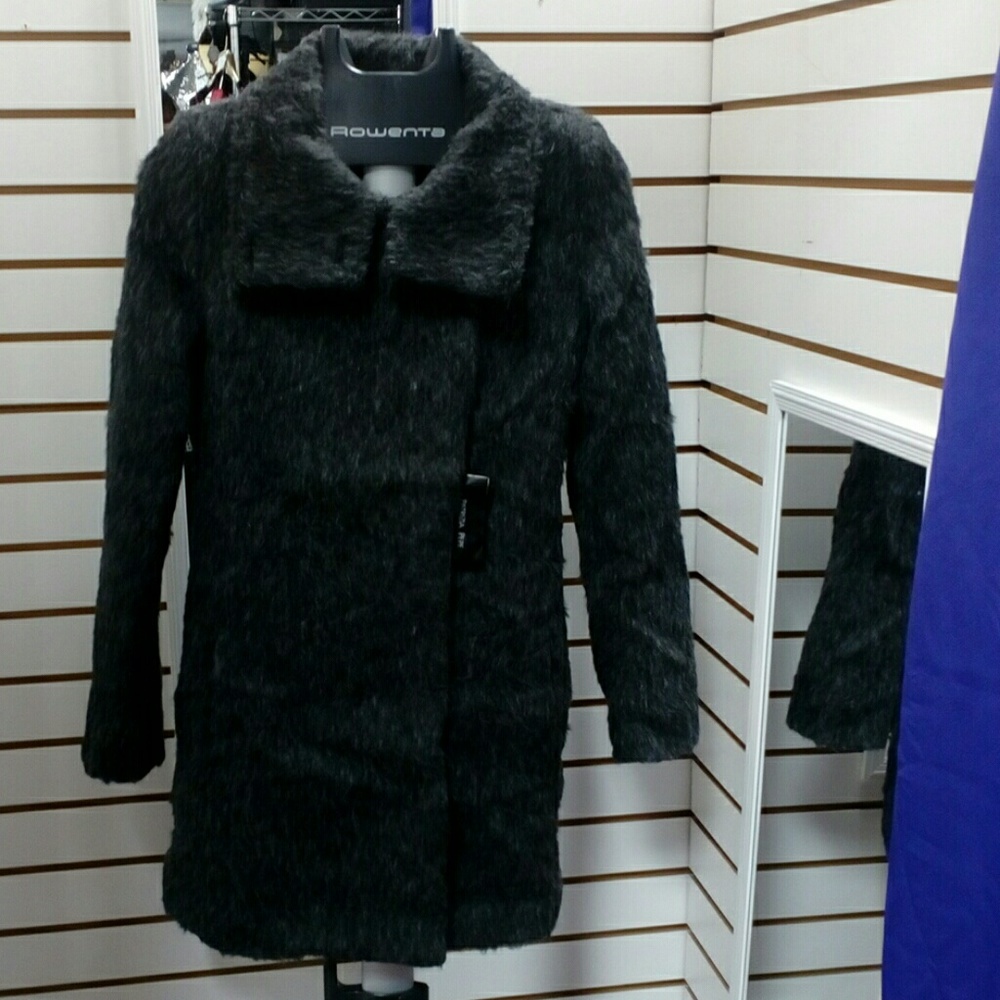 NWT Patrizia Pepe Long Women Fur Coat